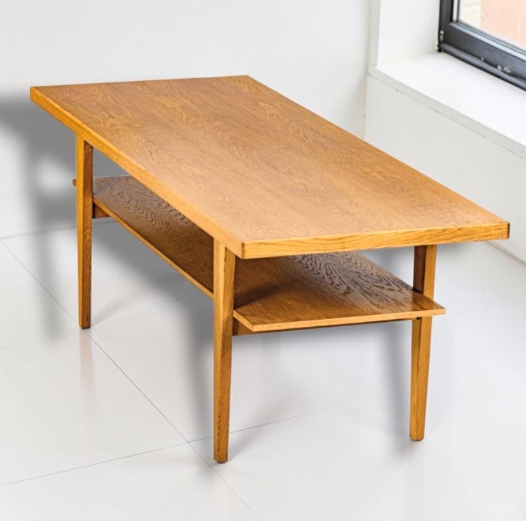 Mid Century Danish Large Oak Coffee Table 1960s, possibly Børge Mogensen