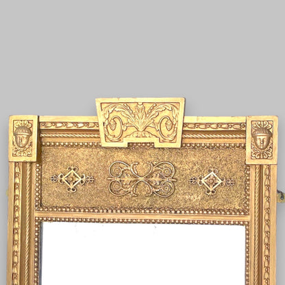 Large Tall Antique Regency Giltwood decorative Pier Mirror 1820 Mercury Plate