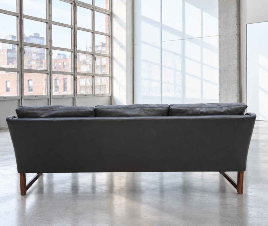 Rudolf Bernd Glatzel for Kill International Leather Sofa 1960's