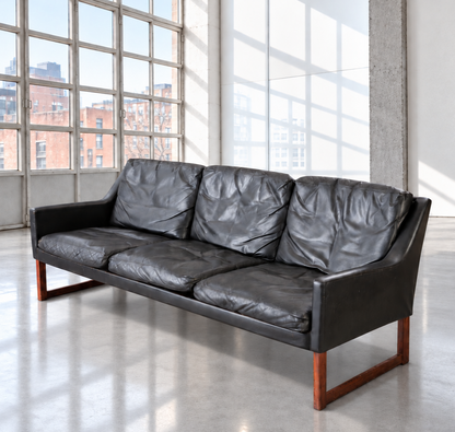 Rudolf Bernd Glatzel for Kill International Leather Sofa 1960's