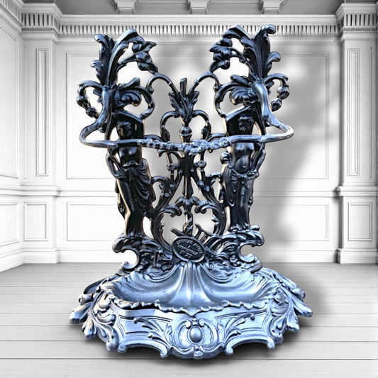 Antique Art Nouveau French Umbrella Stand A Corneau Charlesville/27